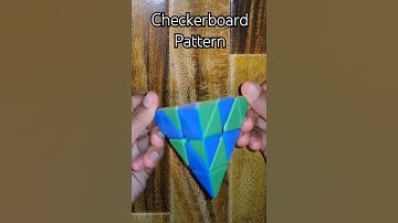 How To Make Checkerboard Pattern On Pyraminx Cube🥸 #shortsfeed