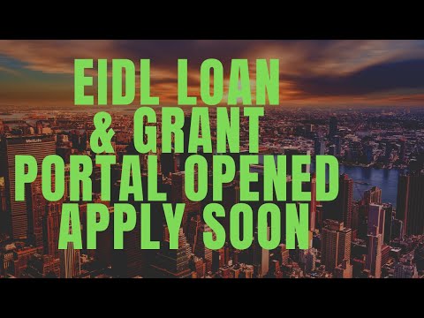 EIDL Loan SBA Portal  Open