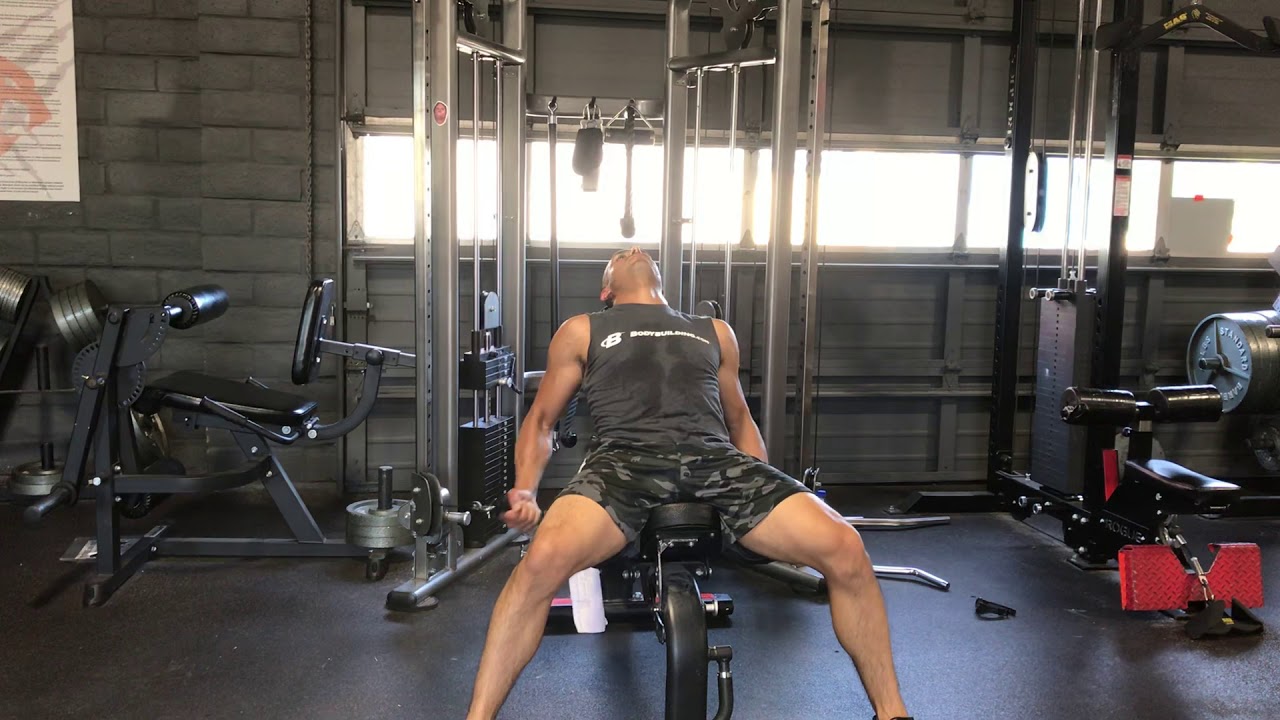 Incline Bench Cable Curl YouTube