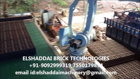 CLAY BLOCK MAKING MACHINE WITH ROBOTIC STACKING