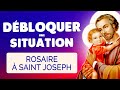 🙏 ROSAIRE à SAINT JOSEPH Puissant pour DÉBLOQUER toute Situation Difficile