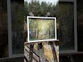 My forest painting with trees.  Encaustic technique . #art #painting #paintingtechniques