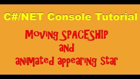 c# Console  : Spaceship game app with animated random colored stars