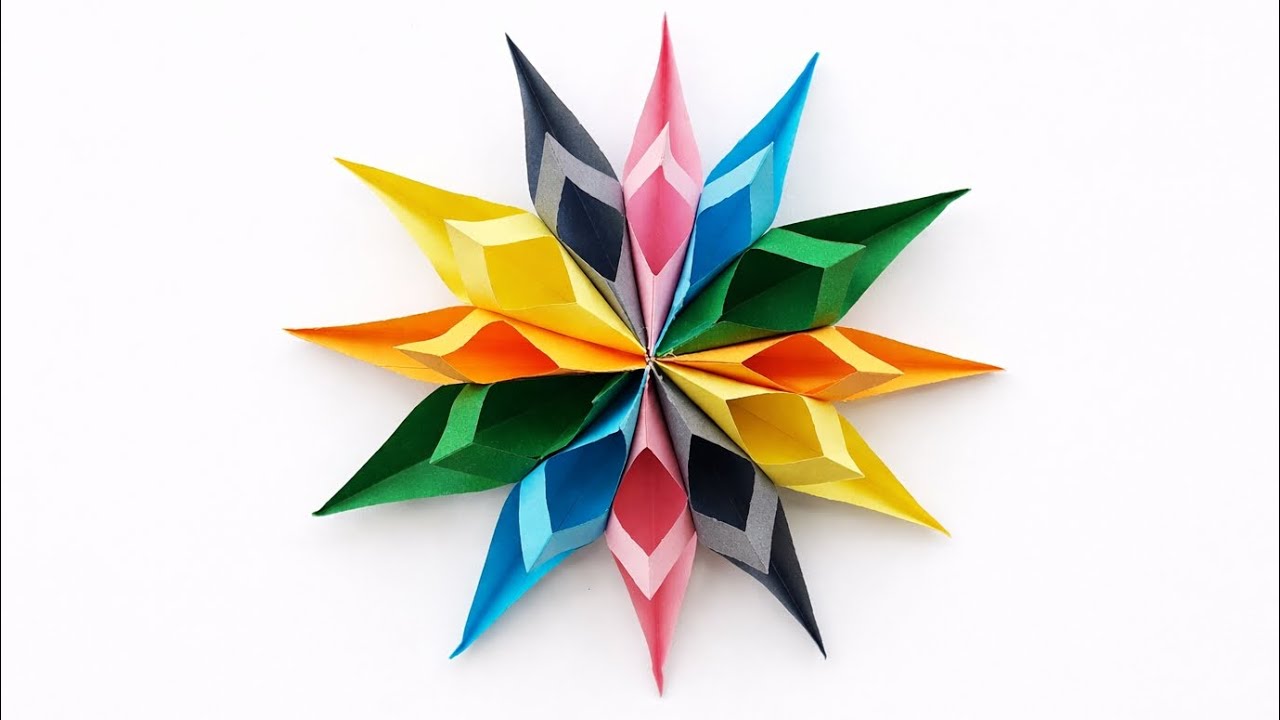 Watch Paper Turn Into Rainbow Star 🌈✨