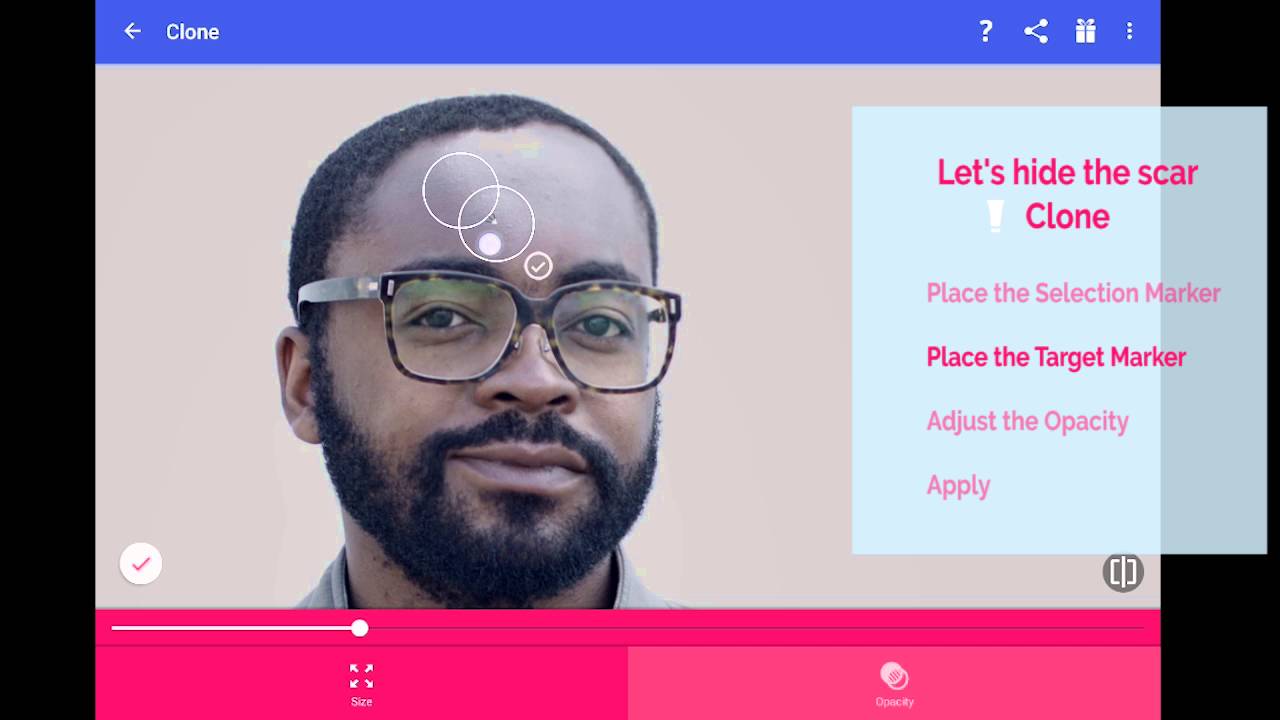 Face Editor by Scoompa Tutorial for reshape, clone and stickers YouTube