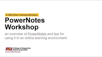 PowerNotes Workshop