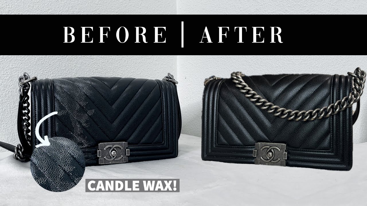 Candle Wax on a Chanel Boy Bag  How to Make It Look Brand New Again 