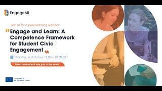 Engage and Learn: A Competence Framework for Student Civic Engagement | Webinar