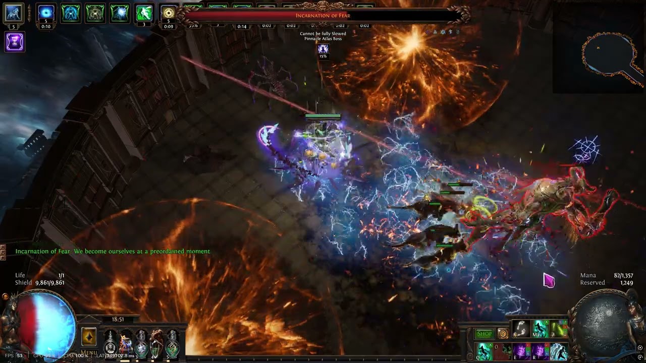 Path of Exile - Echo of Trauma 28 sec - Assassin Cobra Lash - Softcore Keepers League