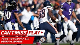 Adrian Amos' Amazing 90-Yd INT Return for a TD! | Can't-Miss Play | NFL Wk 6 Highlights Details