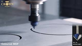 Routing coloured MDF with Crown Norge tools
