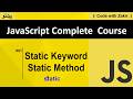 Static Keyword _ Static Method #91 Js Tutorial In Pashto