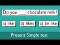 Present Simple test | Grammar quiz