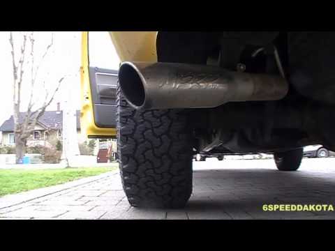 Start, Idle, and Rev of my 2006 Dodge Dakota with an MBRP XP "Cool Duals" Exhaust - YouTube