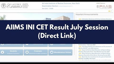AIIMS INI SS 2023 application registration begins on aiimsexams.ac.in