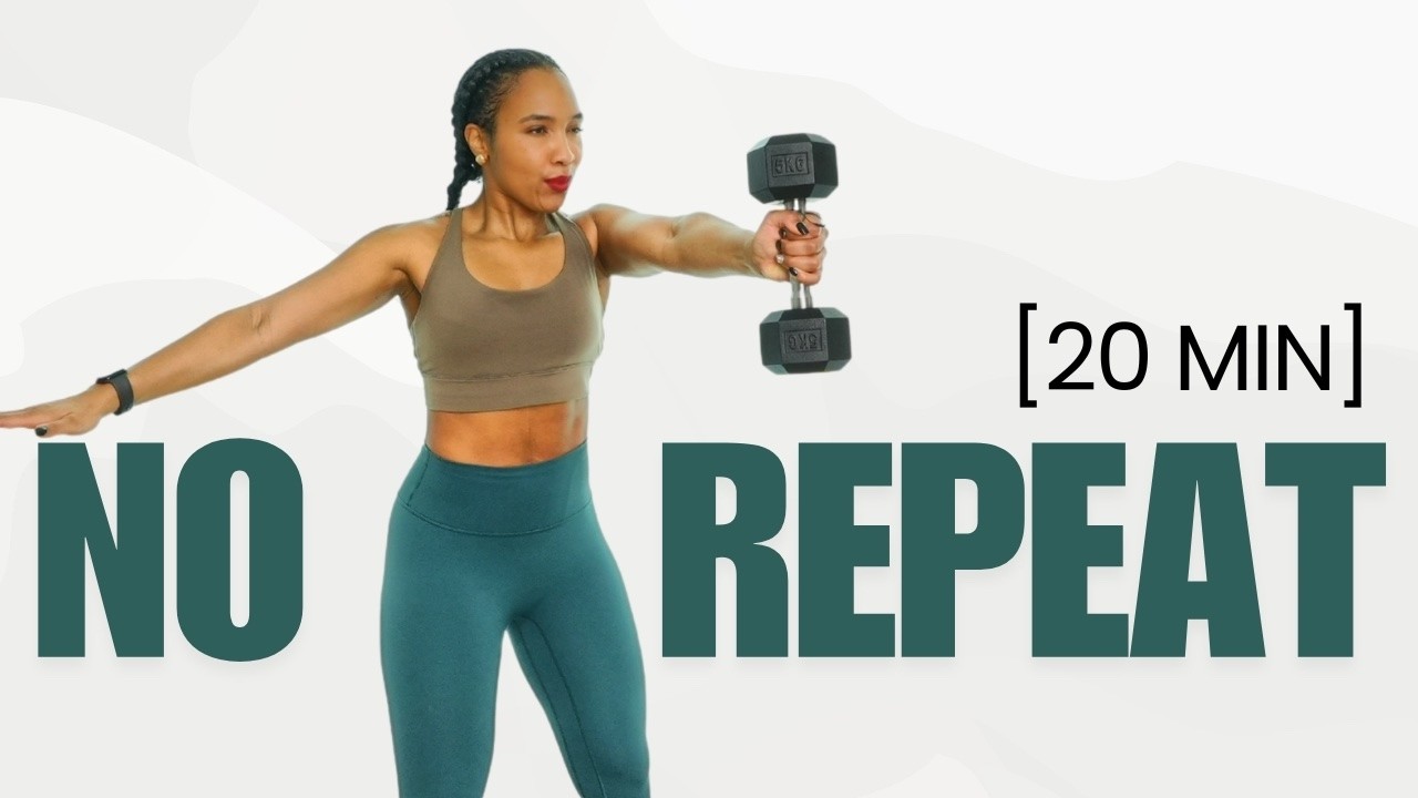20-минутная высокоинтенсивная интервальная тренировка для всего тела с гантелями | Формирование ф...