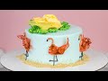 Easy DIY Flamingo Cake Tutorial for beginners