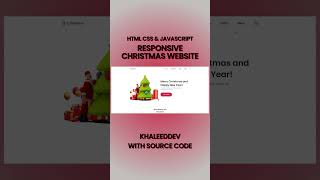 Build a Responsive Christmas Website in 10 Minutes #webdesign #coding #tutorial