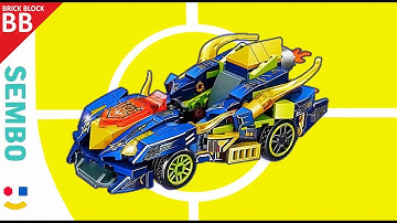 Speed build : Sembo 607080 Famous Car ⚡️ Unboxing & How to build a Lego car tutorial QQ Speed mobile