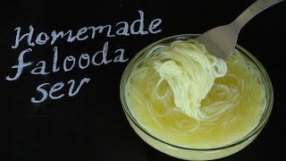 Homemade Falooda Sev/ 3-ingredient simple easy recipe|Poonam's Kitchen