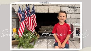 ❤️💙SUMMER 🏠 HOME TOUR 2022 PATRIOTIC 🇺🇸AMERICANA INSPIRATION DECOR