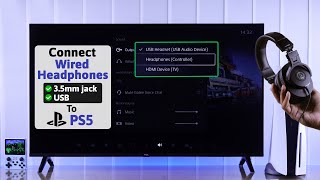 PS5: How to Connect Wired Headphones on PlayStation 5! [3.5mm Jack or USB]