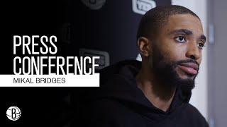 Mikal Bridges | Post-Game Press Conference | Brooklyn Nets vs. Houston Rockets