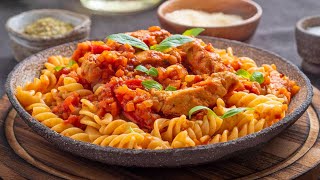Chicken Pasta Recipe • How To Make Pasta Recipe With Chicken • One Pot Pasta Dishes • Fusilli Pasta