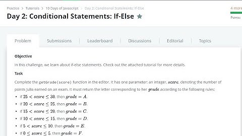 Day 2 Conditional Statements If Else | 10 Days of JavaScript | HackerRank