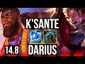 Ksante vs darius top  805 legendary  kr diamond  148