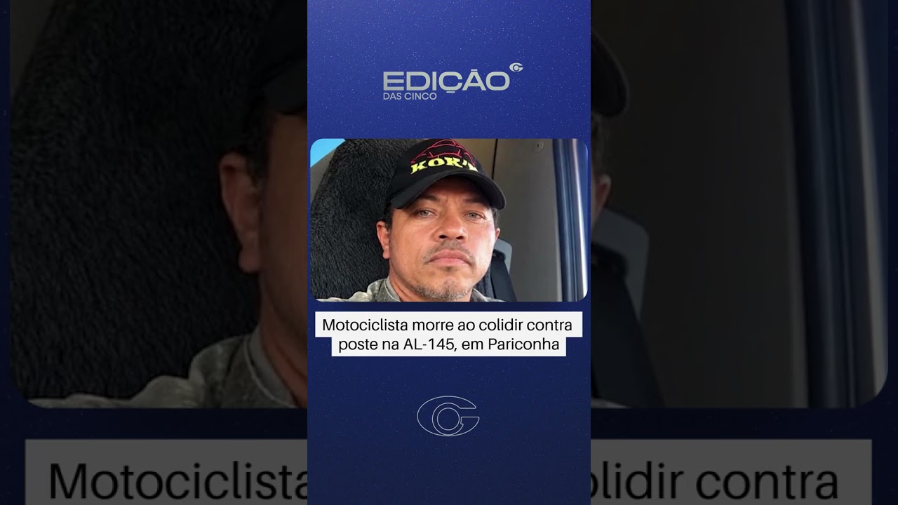 Motociclista morre após bater contra poste na AL-145, em Pariconha