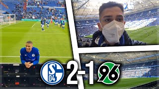 1. REIHE IN DER VELTINS ARENA! 💙🤍⚒️ STADION VLOG SCHALKE 04 VS HANNOVER 96