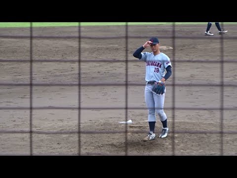 2019/9/21　【149km/h計測】　山田綾人 （玉川大学）　東京経済大学戦　2イニング