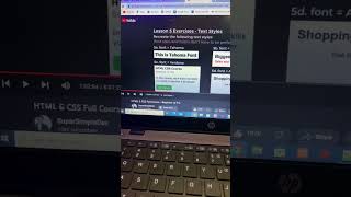 Day 2 of 100 days of code #100daysofcode #shorts #viral #softwareengineer #html #css #frontend