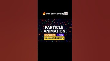 ✨ Mind-Blowing Particle Animation in JavaScript | HTML Canvas Tutorial#shorts