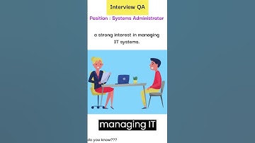 Tell me about yourself System administrator | #interview #tellmeaboutyourself #systemadministrator