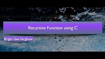Recursion using C Programming