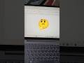 How to Insert 🤔Confused Face Symbol in MS Word | Emoji Shortcut 🤔 #Shorts