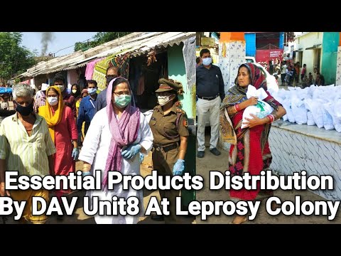 Essential Products Distributed by DAV Unit8 School Staff in Leprosy Colony Bhubaneswar | Odisha