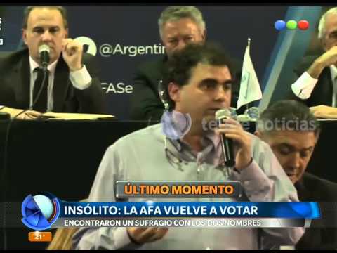 (video) PAPELÓN Y ESCÁNDALO EN LA ELECCIÓN DE LA AFA: VOTARON 75 ASAMBLEÍSTAS PERO HABÍA 76 VOTOS