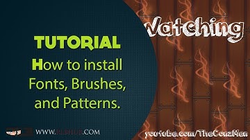 Installing Fonts, Brushes, and Patters | Photoshop Tutorial Ft. ConzMen
