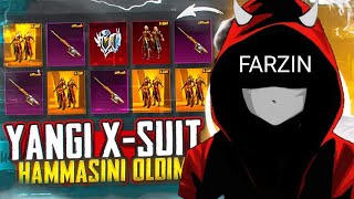 9000 UC'ga YANGI X-SUIT OLDIM😱 Yangi X Kostyim OPEN CASE Video 🫡 PUBG MOBILE / Farzin