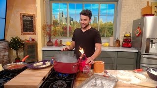 Watch ‘How to Get Away with Murder’ Star Jack Falahee Set Fire to the 'Rachael Ray' Kitchen