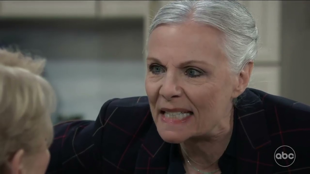 Трейси называет Ронни мошенником в программе «General Hospital» (10 октября 2025 г.)