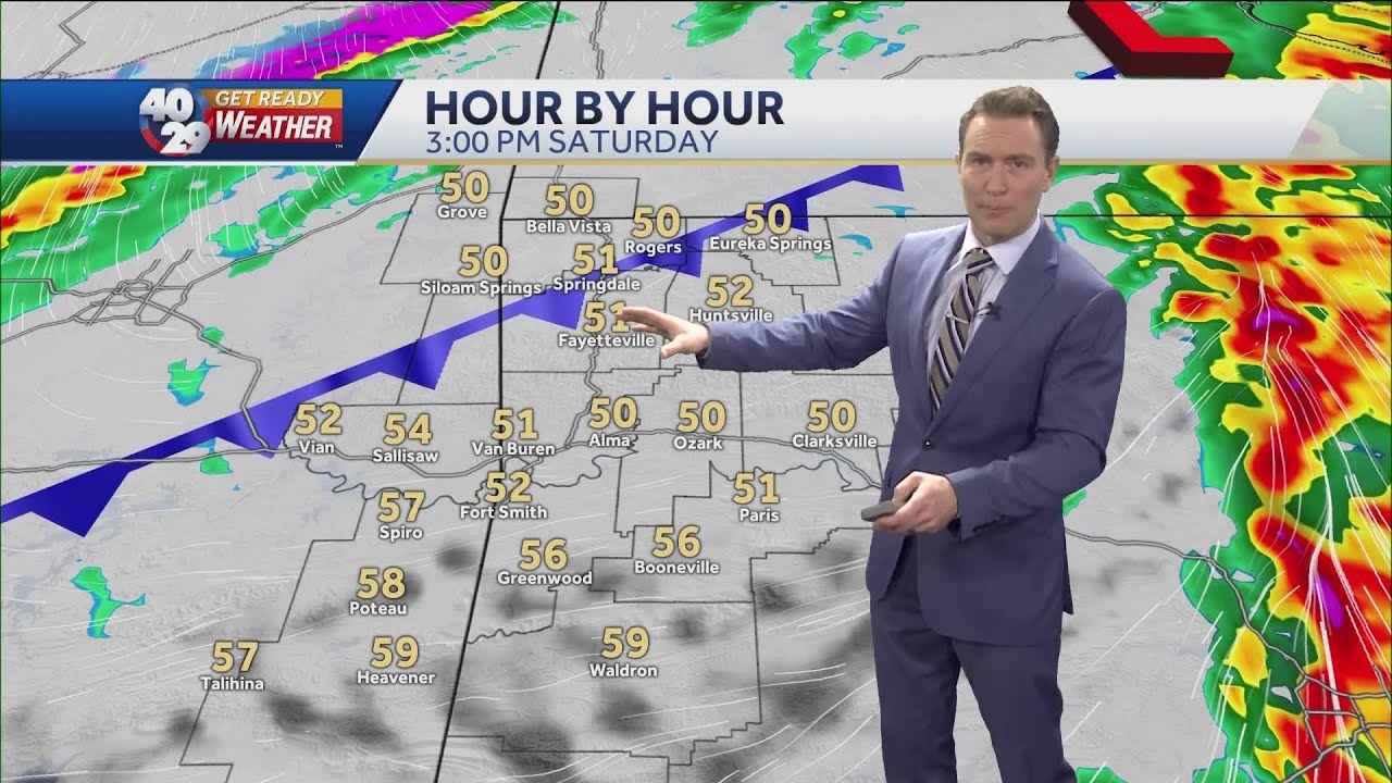 Showers Saturday, snow possible Saturday night - YouTube