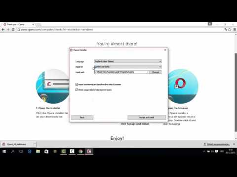 Video: Kako Instalirati Operu Na Računar