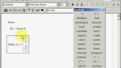 Lesson 05: Solving equations using Given/Find 2