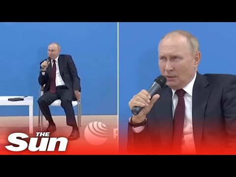 Putin's health called into question as legs twitch uncontrollably at speech