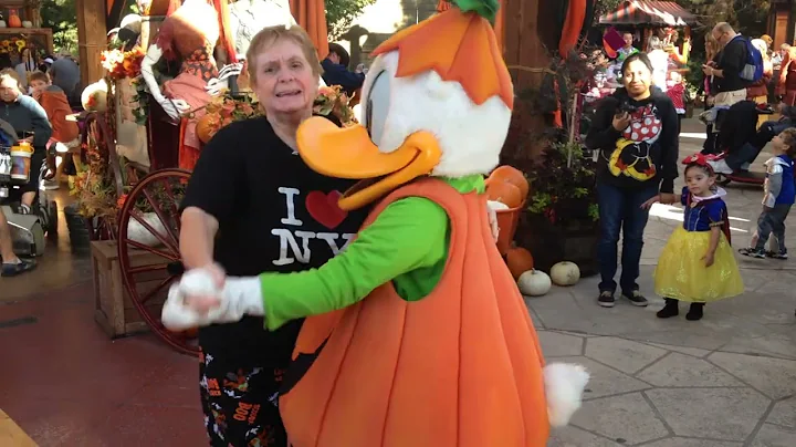 Carole Mama Hot Rod Gibbs dancing with Donald Duck...