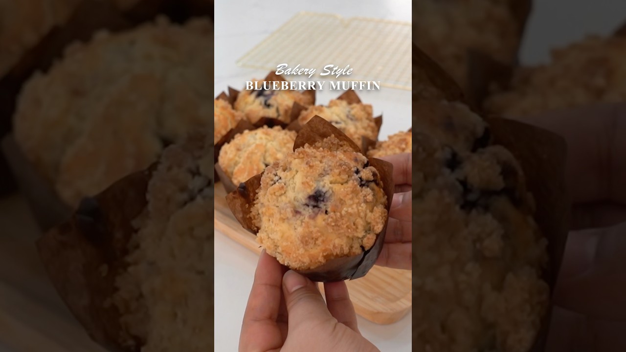 Bakery Style Blueberry Muffin  